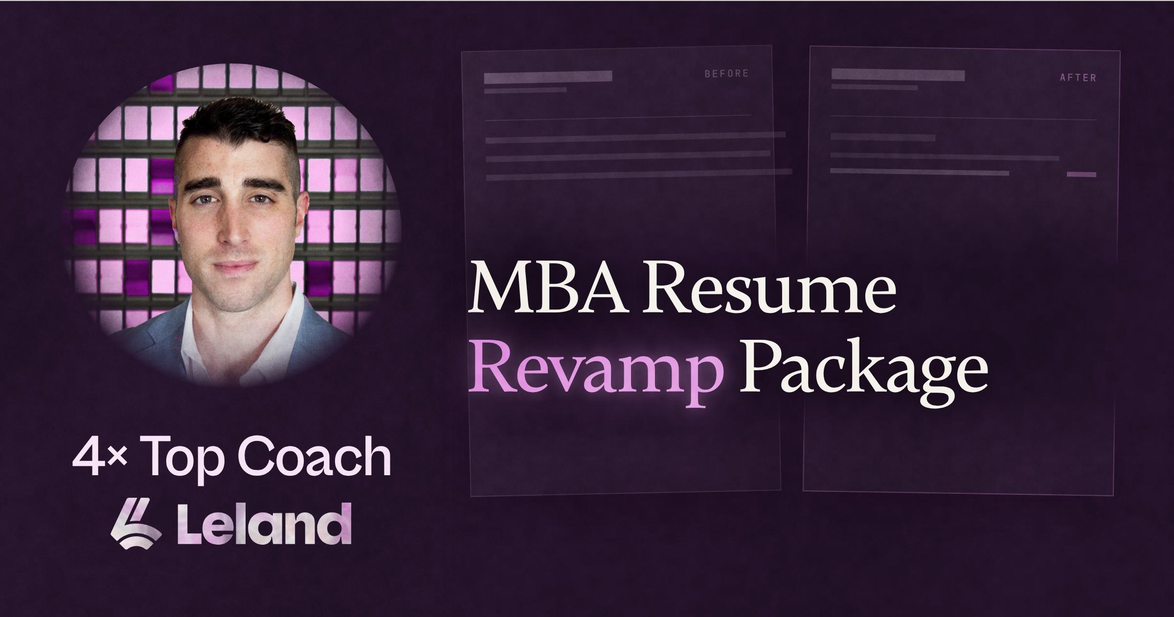 MBA Resume Revamp Package