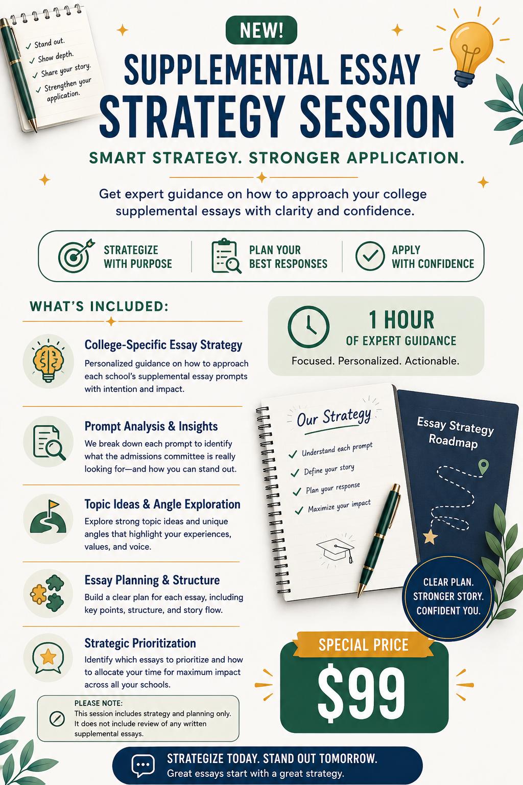 Supplemental Essay Tips & Brainstorming Session