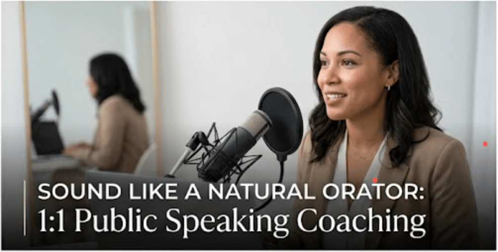 From Nervous to Natural: 1:1 Public Speaking Coaching