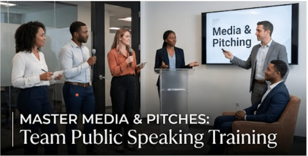 Pitch, Press, and Presentations: Team Public Speaking Training