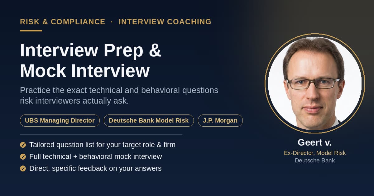 Risk Interview Prep & Mock Interview