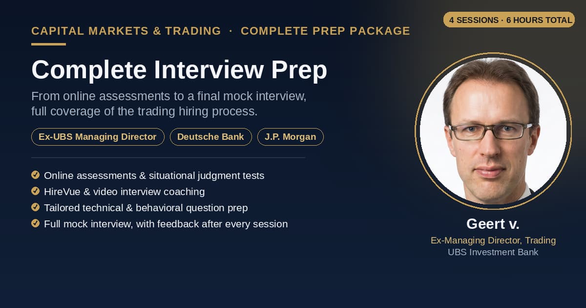 Trading Complete Interview Prep Package
