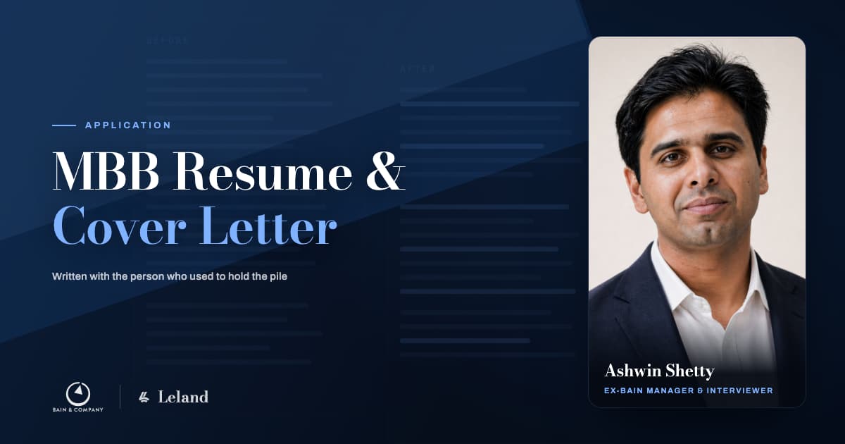 MBB Resume & Cover Letter Makeover