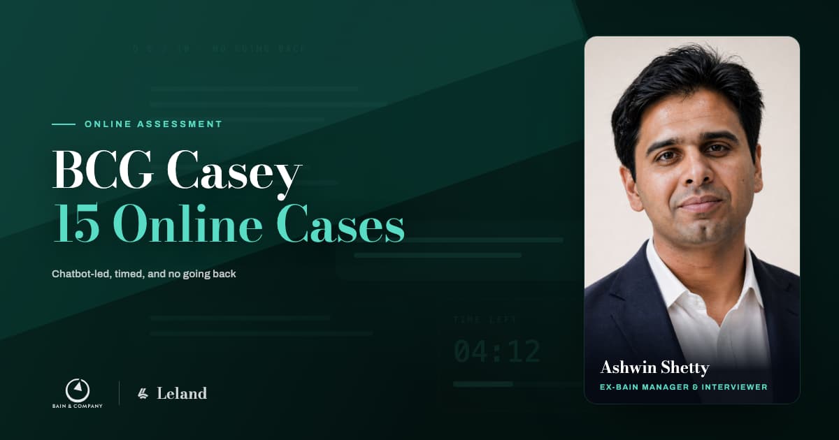 BCG Online Case (Casey Chatbot): 15 Full Cases