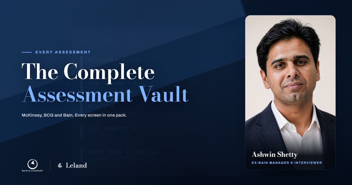 The Complete MBB Assessment Vault (Every Screen, One Pack)