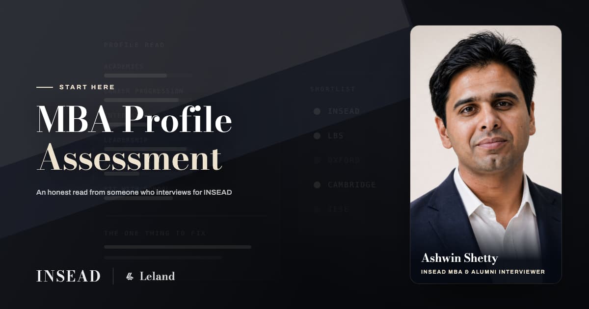 MBA Profile Assessment: An Interviewer's Honest Read