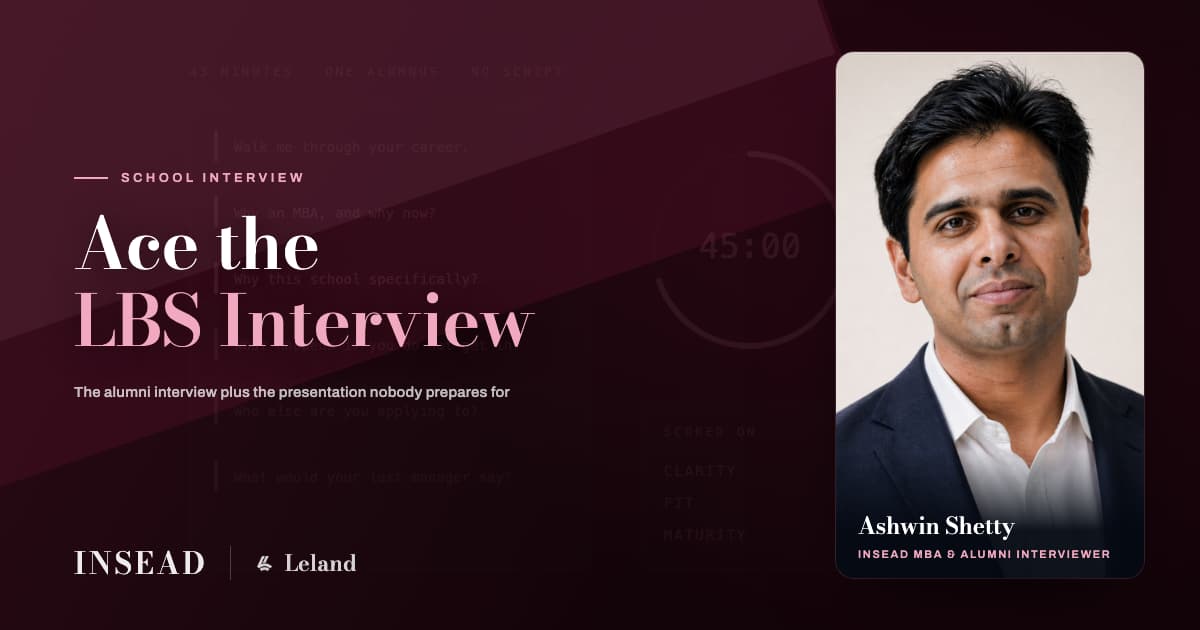 Ace the London Business School Interview