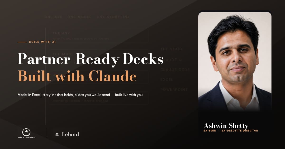 Build a Partner-Ready Consulting Deck with Claude, Excel & PowerPoint
