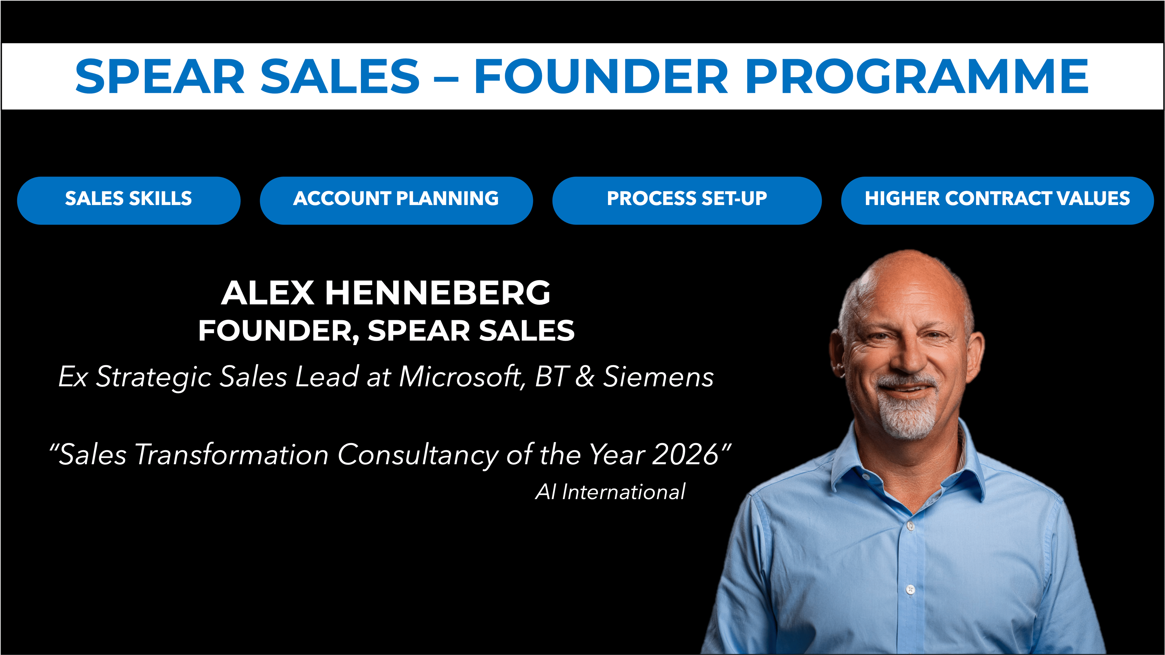 3 month Founder Sales Programme - B2B sales skills for founders