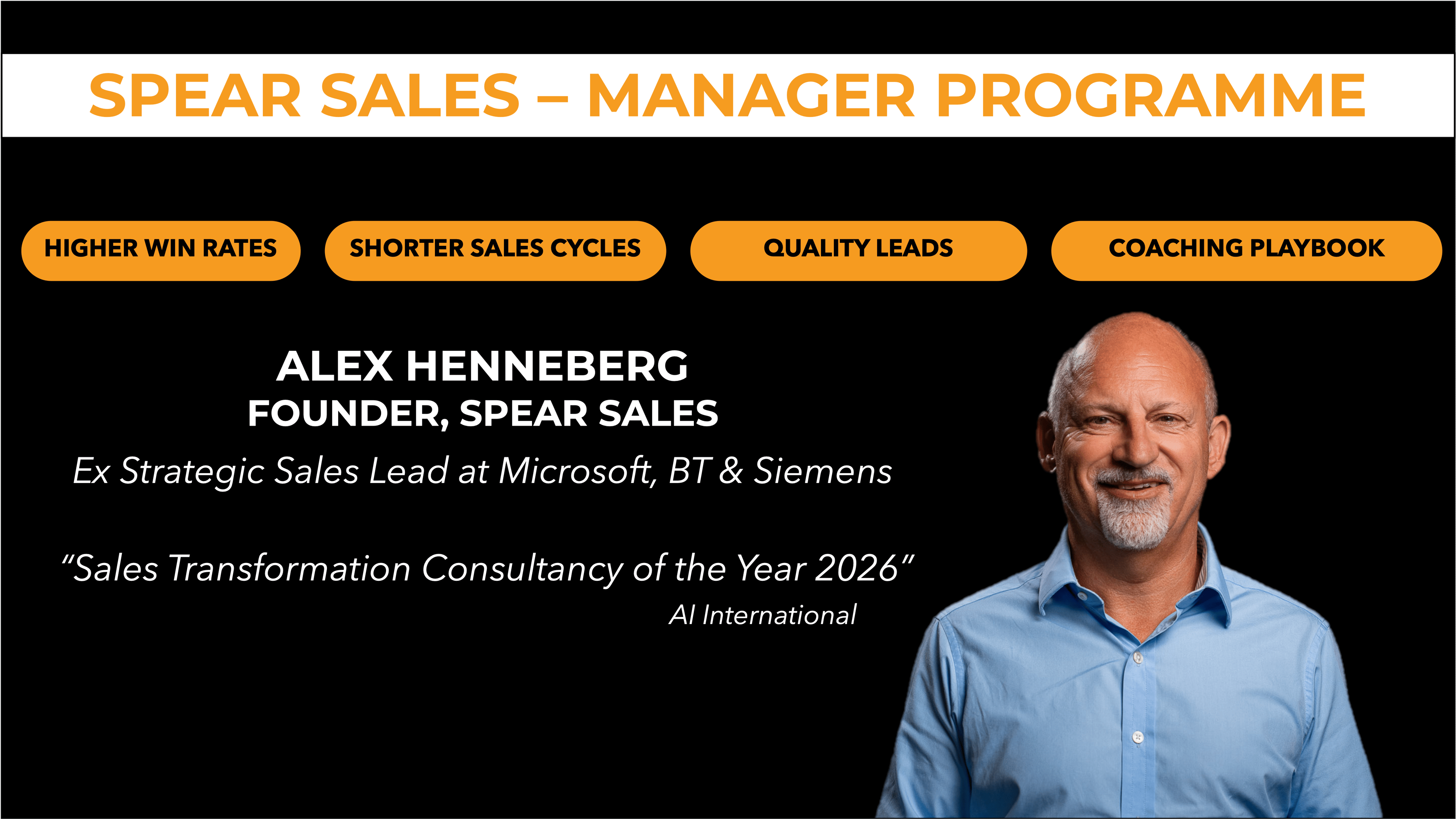 3 month Sales Manager Programme