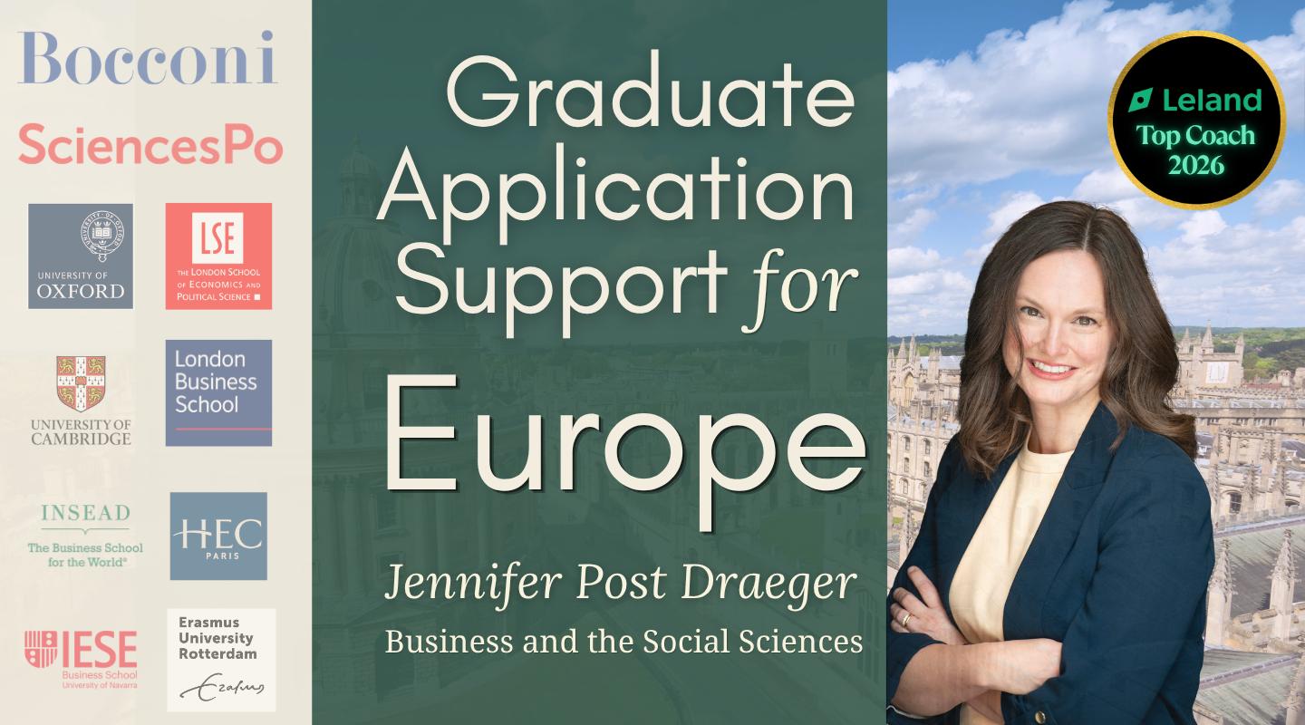 Graduate Application Coaching for European Programs