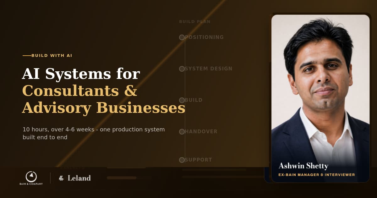 AI Systems for Consultants & Advisory Businesses (10 hours)