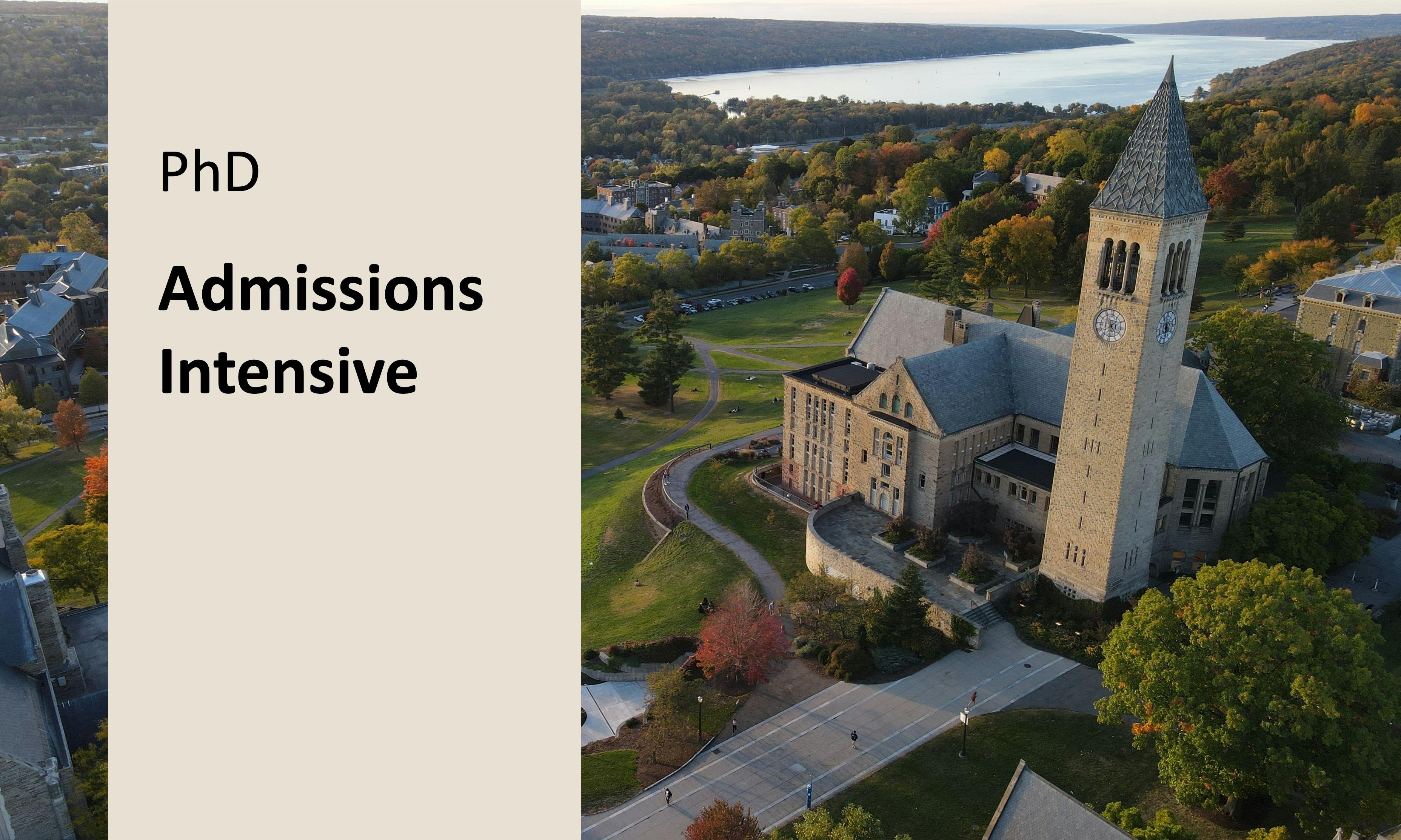 Admissions Intensive (PhD): 1 Live Session