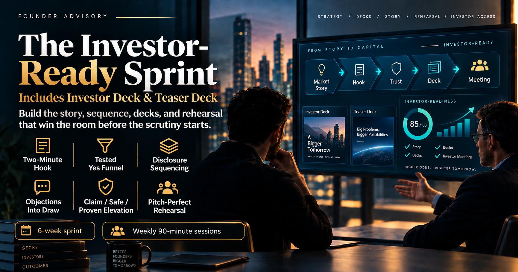 The Investor-Ready Sprint: Includes Investor Deck + Teaser Deck