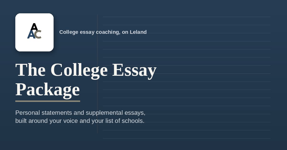 10 Hour College Essay Writing Package