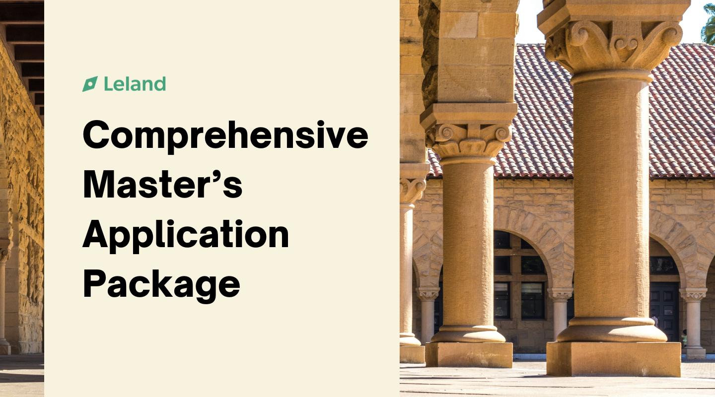 Comprehensive Master's Application Package — Land Your Dream Program