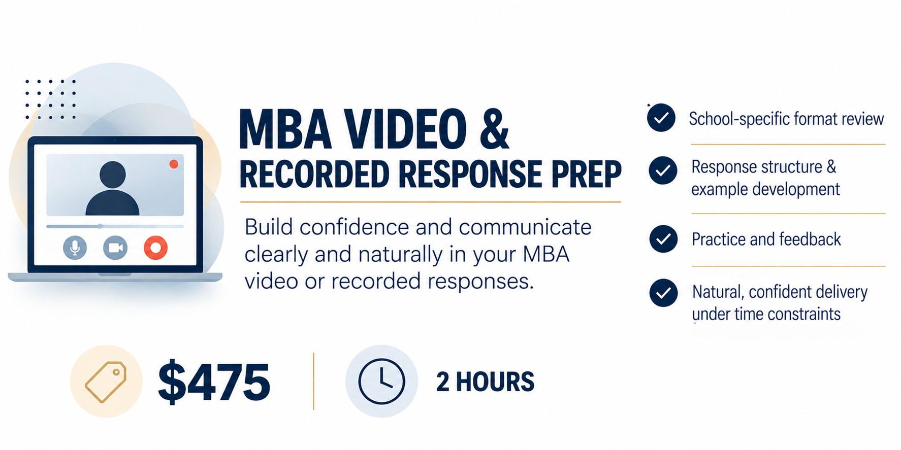 MBA Video Essay & Recorded Response Prep