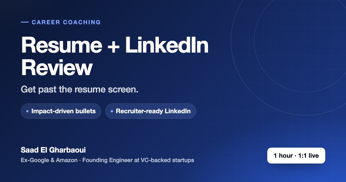 Resume + LinkedIn Review