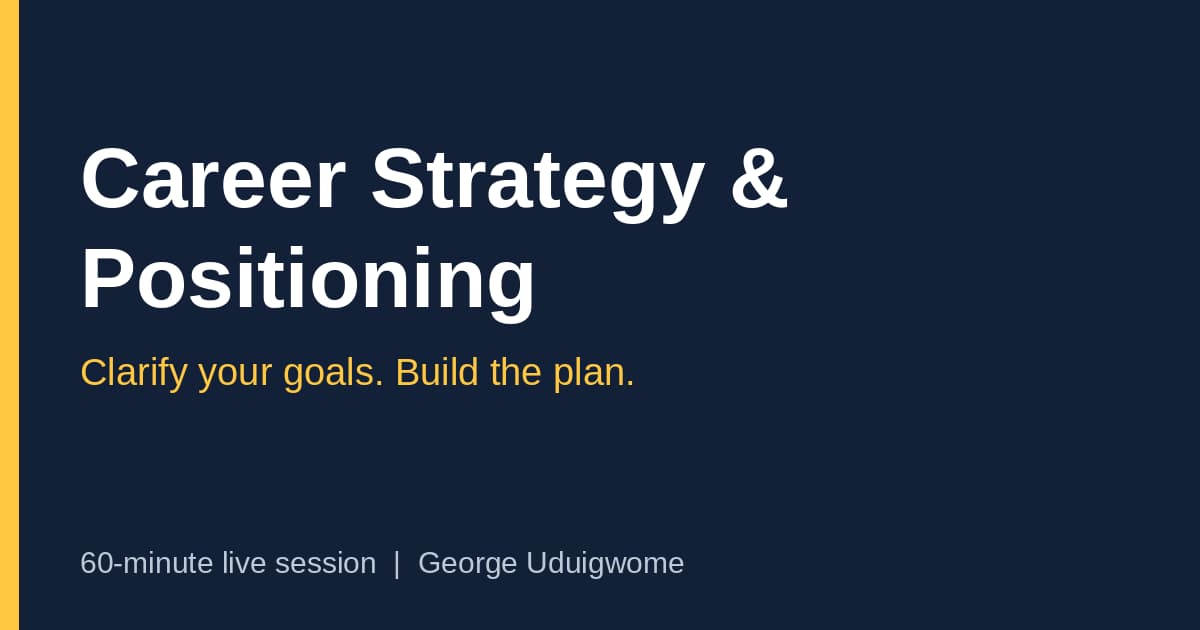 Career Strategy & Positioning