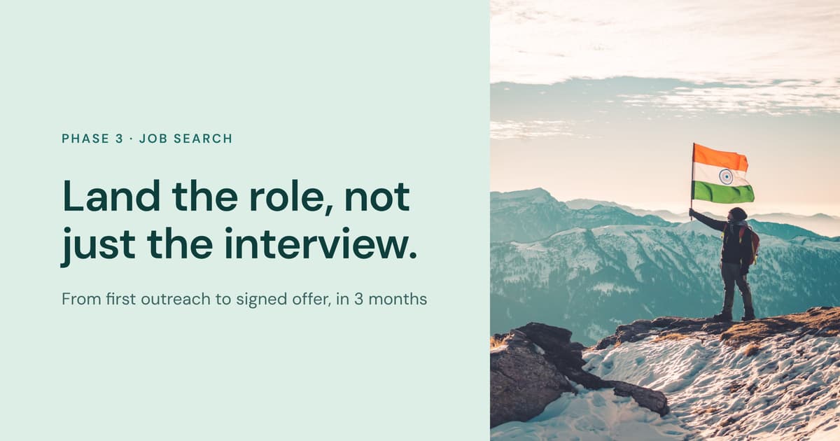 Land the Role, Not Just the Interview: A 3-Month Job Search With a Coach