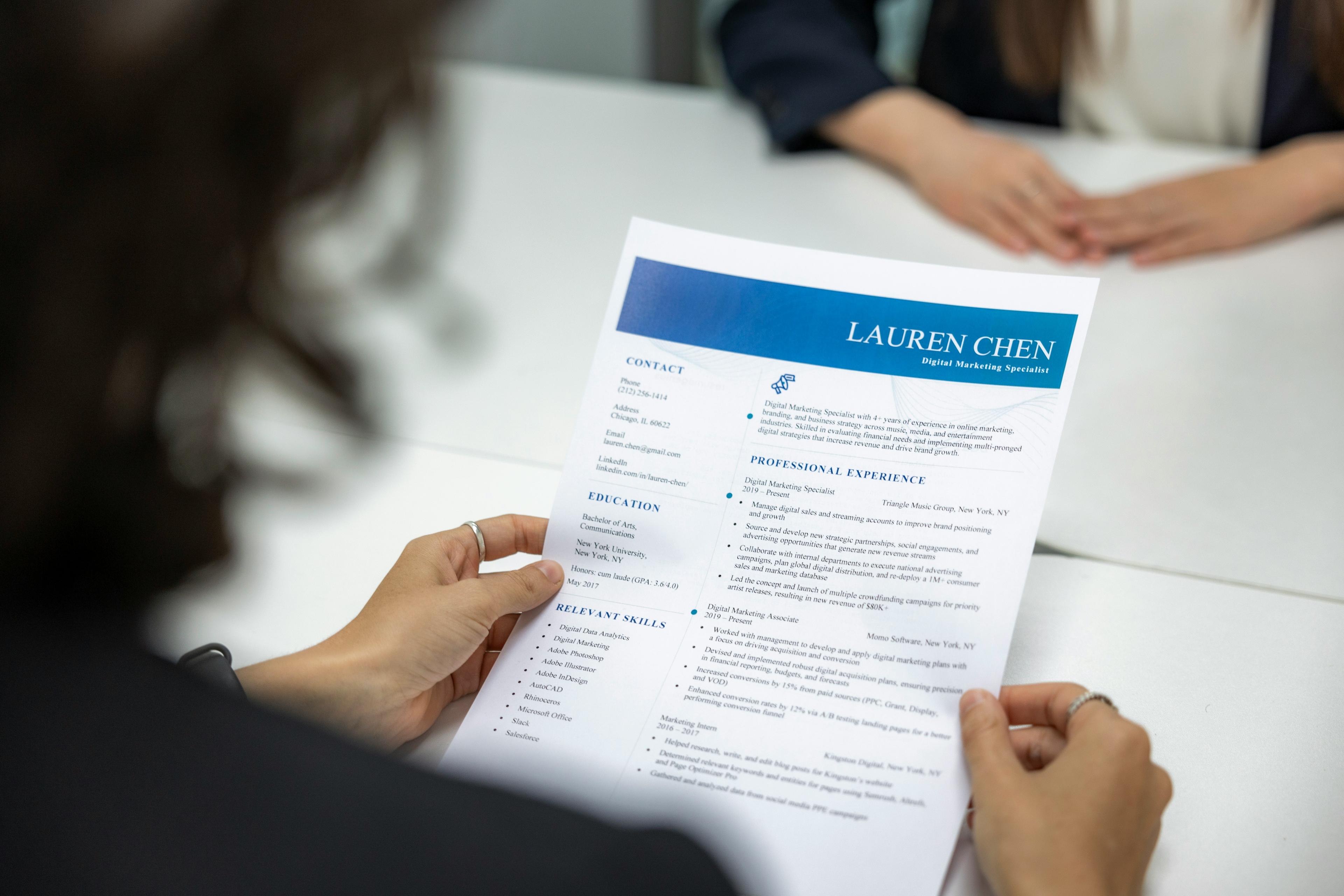 Resume Review for Students