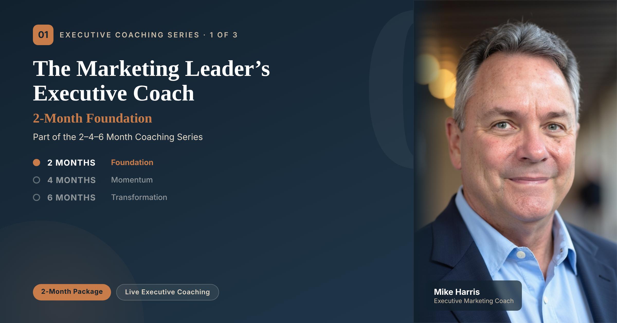 The Marketing Leader's Executive Coach - 2-Month Foundation