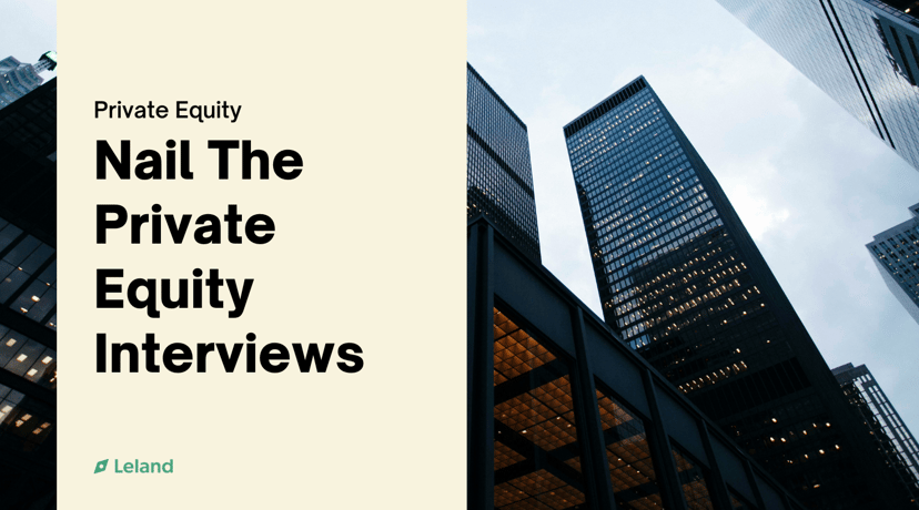 Nail The Private Equity Interviews