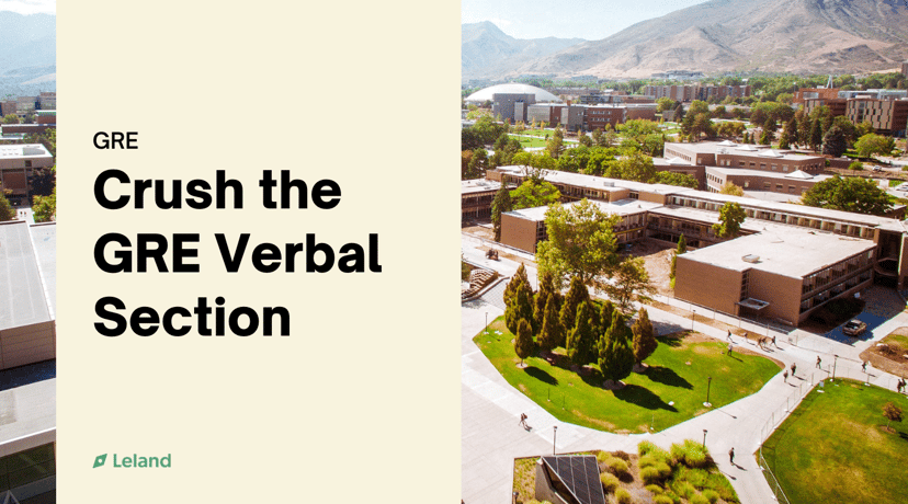 Crush the GRE Verbal Section