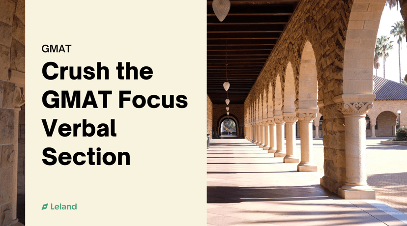 Crush the GMAT Focus Verbal Section