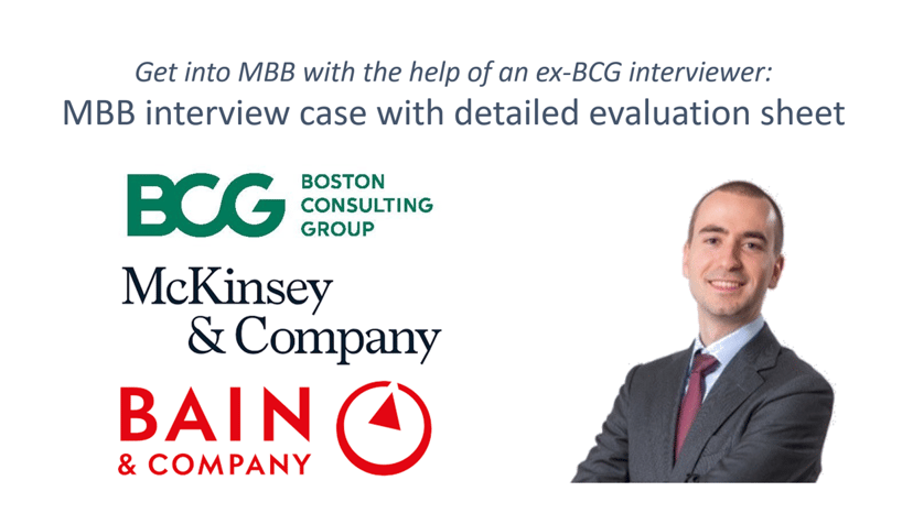 6 MBB interviews with detailed evaluation