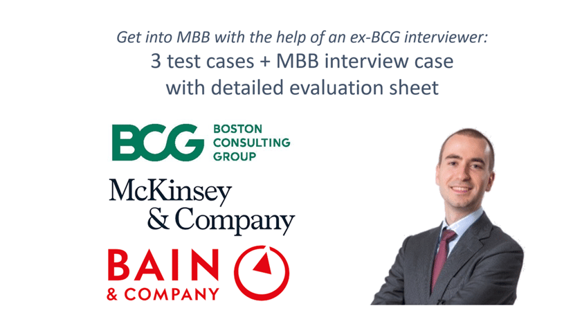 4 MBB interviews with detailed evaluation