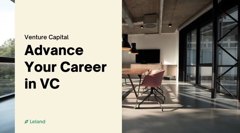 Advance Your Career in VC