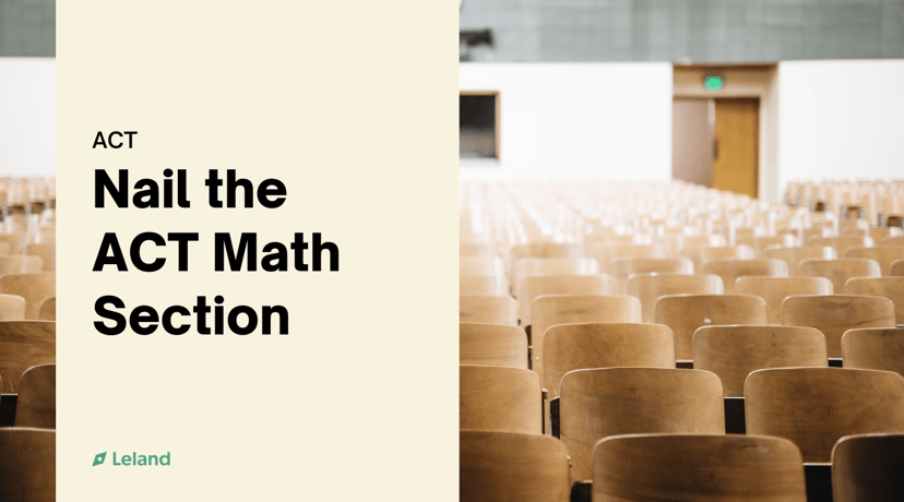 Nail the ACT Math Section