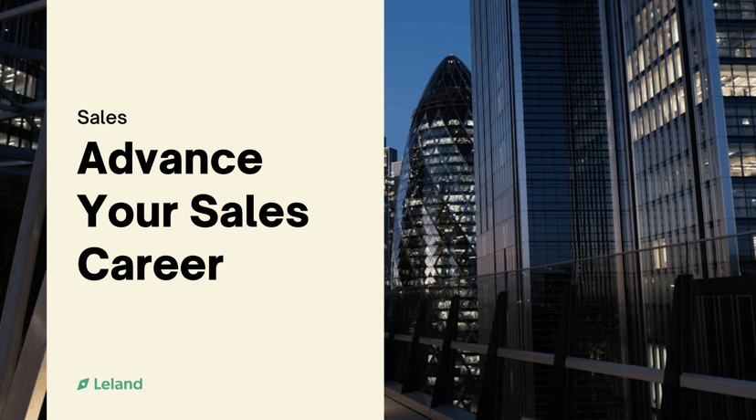 Advance Your Sales Career