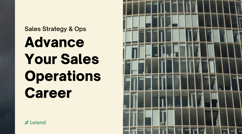 Advance Your Sales Operations Career