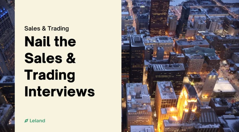 Nail the Sales & Trading Interviews