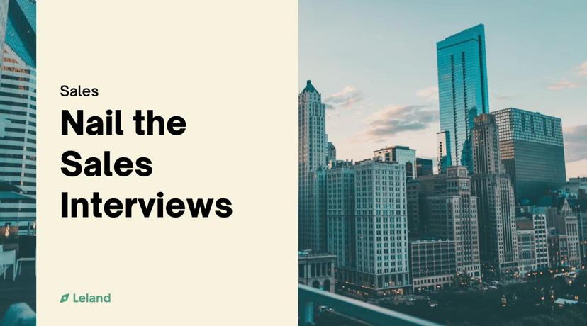 Nail the Sales Interviews