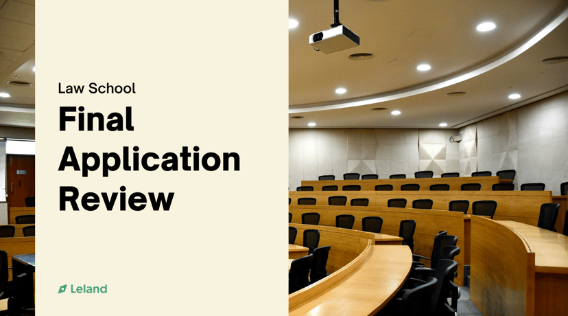 Final Law School Application Review