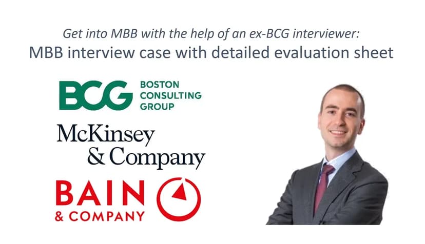 8 MBB interviews with detailed evaluation