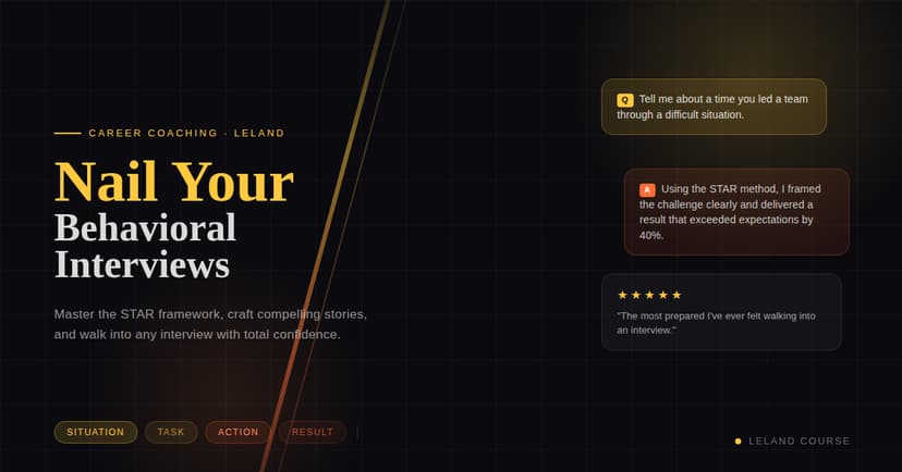 Crisp Behavioral Interview Storytelling