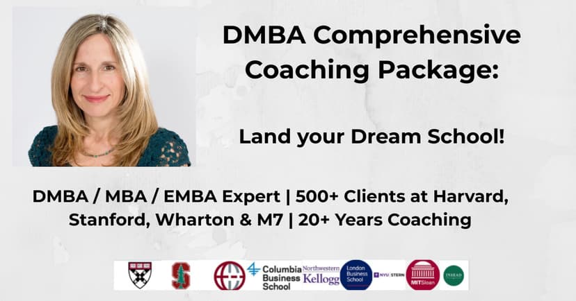 DMBA Coaching Package: Land your Dream School