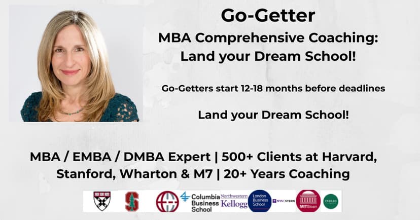 Go-Getter Package - Start 12-18 months before your Deadlines