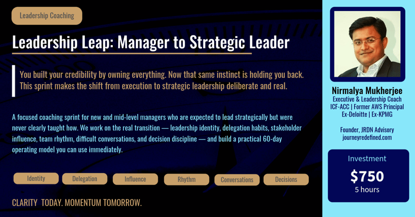 Leadership Leap: Manager to Strategic Leader Category