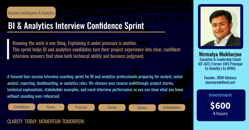 BI & Analytics Interview Confidence Sprint