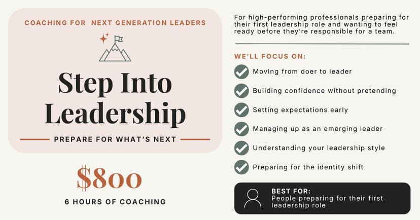 Step Into Leadership: Prepare for What's Next